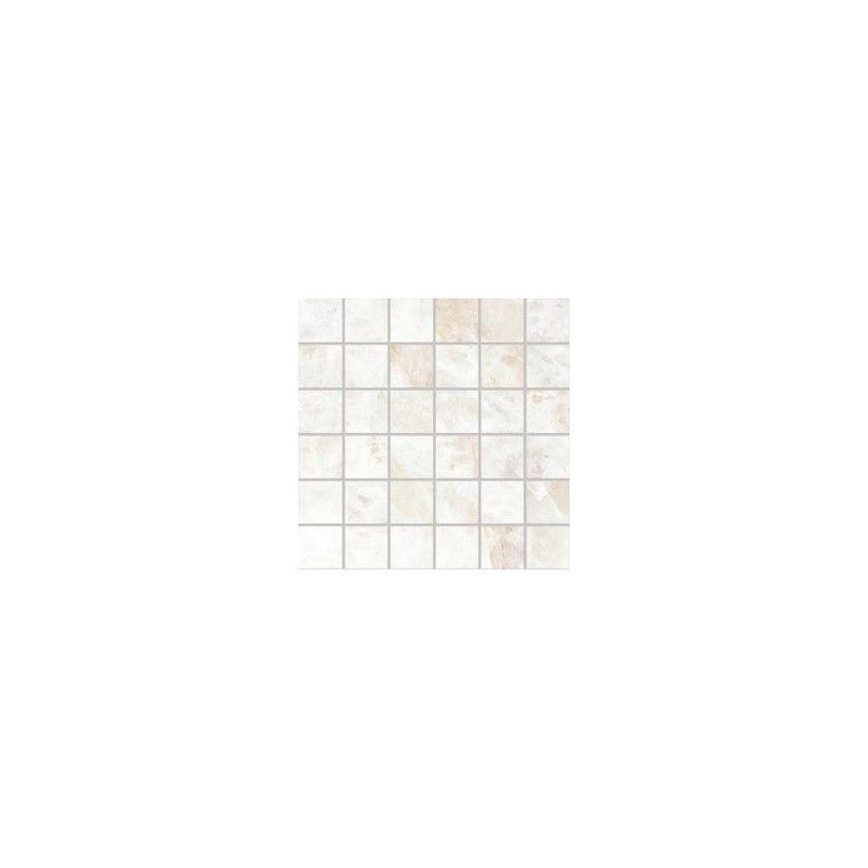TELE DI MARMO PRECIOUS  30X30  MOSAIC 5X5 CRYSTAL WHITE SILKTECH - EMILCERAMICA  ELV7 EMILCERAMICA - 1