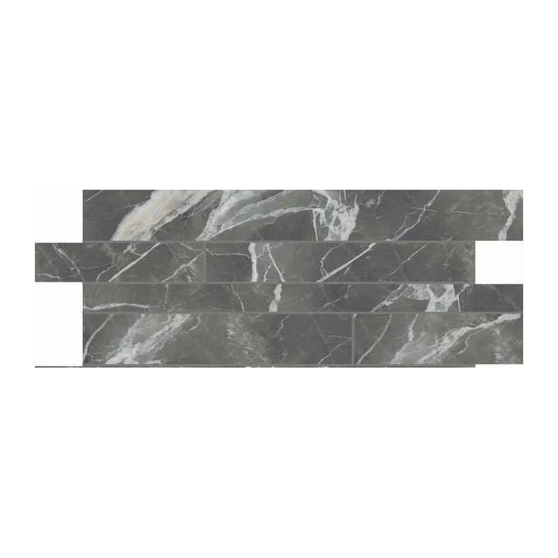 STONES&MORE 2.0 CALACATTA BLACK SMOOTH LISTELLO SFALSATO 3D 15X60 - CREATIVE DESIGN FLORIM 756704 CREATIVE DESIGN FLORIM - 1