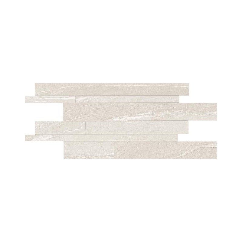 STONE TALK 30X60 MOSAIK LISTELLI M63G90R WHITE MARTELLATA SQ - ERGON EMILGROUP EDQP ERGON EMILGROUP - 1