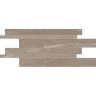 STONE TALK 30X60 MOSAICO LISTELLI M63G96R TAUPE MARTELLATA RETTIFICATO - ERGON EMILGROUP EDQR ERGON EMILGROUP - 1