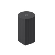 MONO OVERVIEW Quadratischer Schrank Ø39 h 72 für Aufsatzwaschbecken mit Ablaufgarnitur aus Artceram-Chrom ARTCERAM - 2