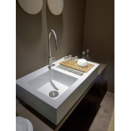 ACQUAGRANDE Double bowl countertop kitchen sink WHITE - Ceramica Flaminia 5051AF CERAMICA FLAMINIA - 1