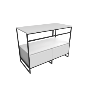 STRUCTURE MÉTALLIQUE DENVER NOIR MAT CERAMICA FLAMINIA DV103MLBK CERAMICA FLAMINIA - 1