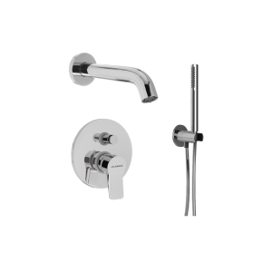 APP Eingebautes Einhebel-Badewannen- und Auslaufset Chrom - Ceramica Flaminia AP296 CERAMICA FLAMINIA - 1