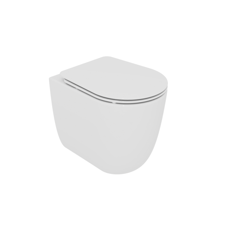 GSG COUPÉ ! WC sur pied sans rebord avec système de chasse d'eau Smart Clean, évacuation murale 36x51,5 HIWC01 GSG  - 3