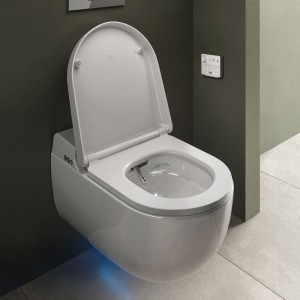 CLEON Wand-WC 62 cm mit integrierter Bidetfunktion Rak Ceramics CLEWC1448AWHA RAK CERAMICS - 1