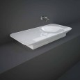 VALET Lavabo suspendu 112 cm étagère gauche Rak Ceramics VALWB11300AWHA RAK CERAMICS - 1