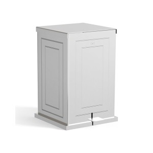 CUBE Cestino con pedale L22xH33xD25,2 con finitura Cromo DEVON & DEVON DEVON&DEVON - 1