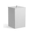 CUBE Basket with lid L20xH33.7xD20 with chrome finish DEVON & DEVON DEVON&DEVON - 1