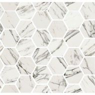 PRESTIGE STATUARIETTO EFFECT MOSAIQUE EXAGONA Ceramica Fioranese M31MS1L FIORANESE CERAMICHE - 2