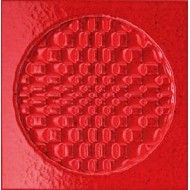 CITTA' DI FAENZA GEO ROSSO DECORATION GLOSSY 6X6 - IRIS 511053 IRIS CERAMICA - 1