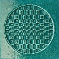 CITTA' DI FAENZA GEO VERDE DECORATION GLOSSY 6X6 - IRIS 511057 IRIS CERAMICA - 1