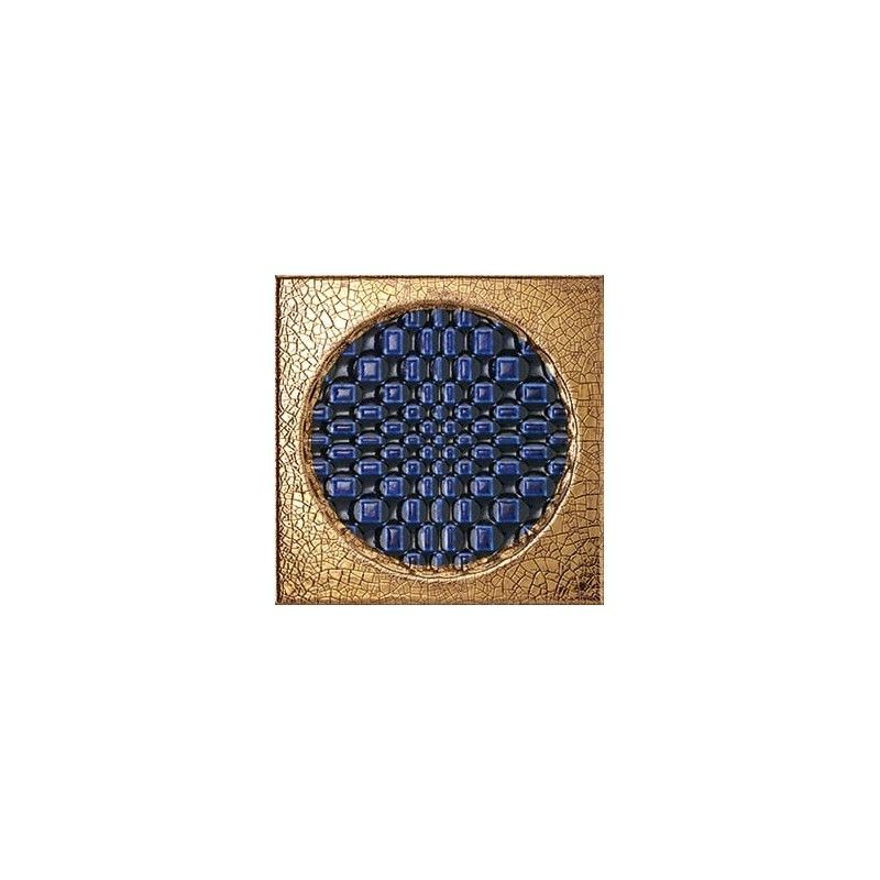 CITTA' DI FAENZA GEO BLU DECORATION ORO GLOSSY 6X6 - IRIS 511061 IRIS CERAMICA - 1