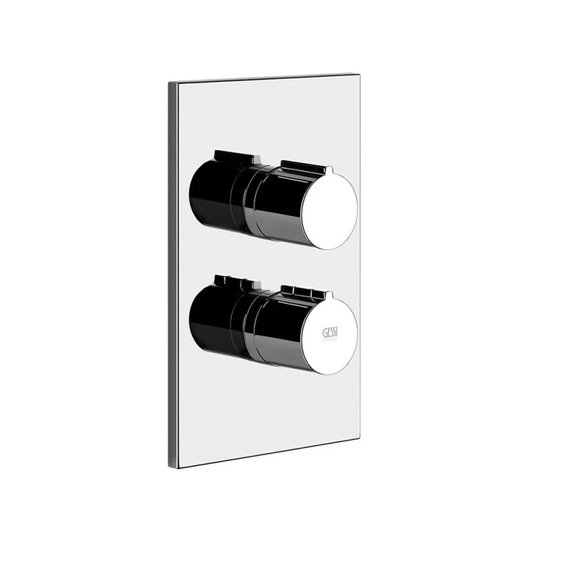 VIA MANZONI Außenteil GESSI 2-Wege-Wand-Thermostat-Brausemischer
