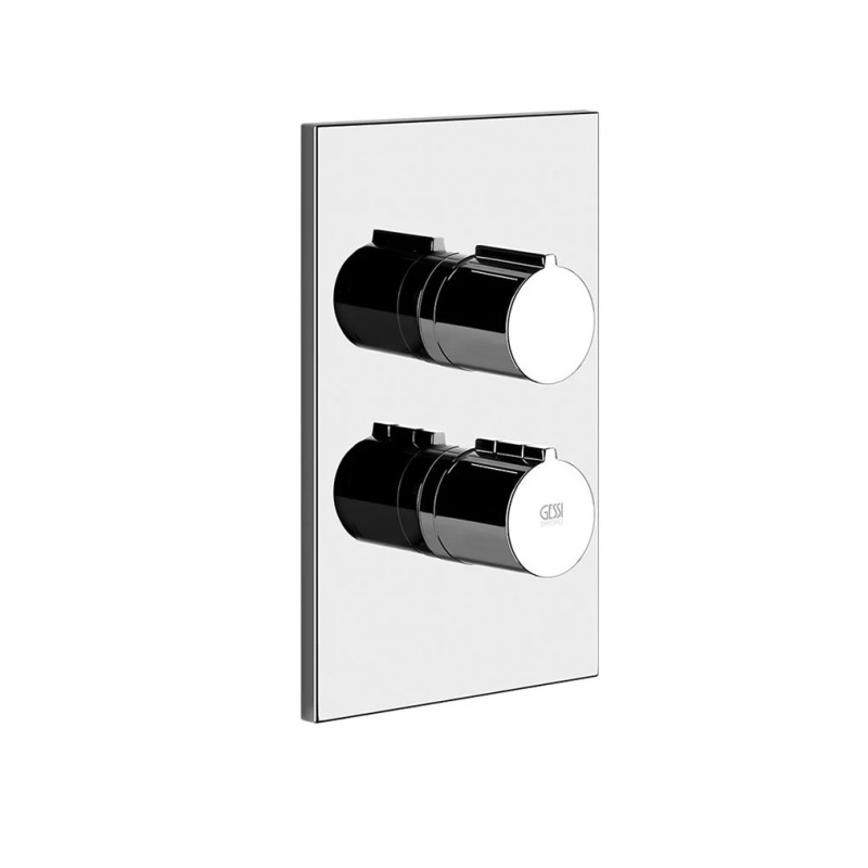 VIA MANZONI Außenteil GESSI 3-Wege-Wand-Thermostat-Brausemischer