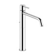 VIA TORTONA Tall basin mixer with long spout and waste with flexible connection hoses GESSI