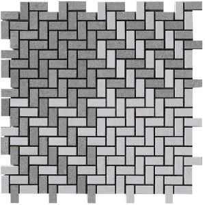 CEMENTO MOSAICO TESSUTO CEMENTO RASATO GRIGIO+BIANCO 25,1x25,1 cm - CASALGRANDE PADANA 3744433 CASALGRANDE PADANA - 1