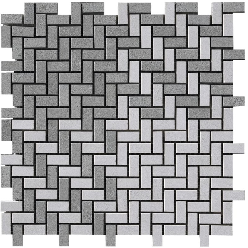CEMENTO MOSAICO TESSUTO CEMENTO RASATO GRIGIO+BIANCO 25,1x25,1 cm - CASALGRANDE PADANA 3744433 CASALGRANDE PADANA - 1