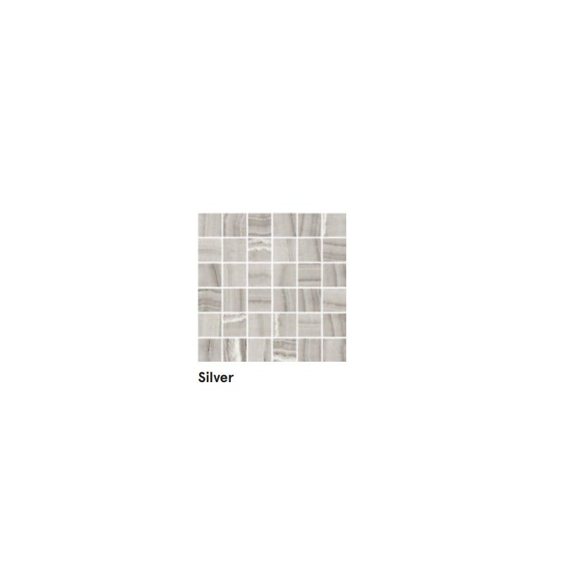Skorpion Mosaico 4,7x4,7 Silver Levigato DECORI 30x30 - CERDOMUS 80208 CERDOMUS - 1