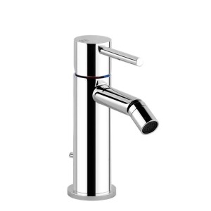 VIA TORTONA Bidet mixer with drain with GESSI connection hoses