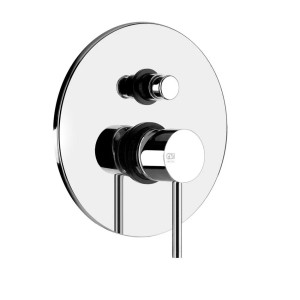 VIA TORTONA Partie extérieure Mitigeur de douche mural 2 voies avec inverseur automatique bain/douche GESSI