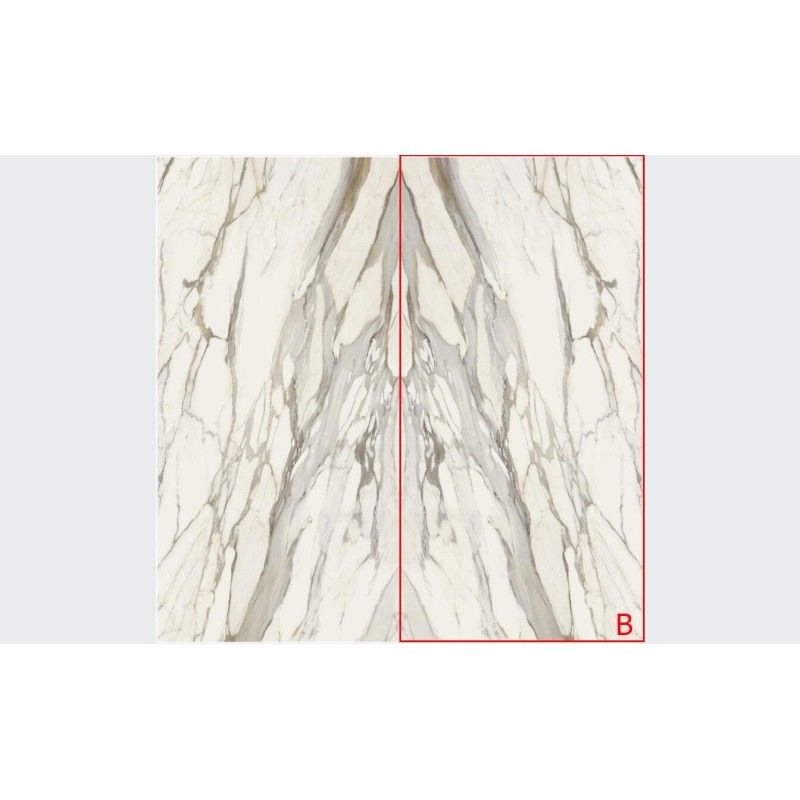INFINITO 2.0 CALACATTA GOLD GLOSSY BOOK MATCH B 160X320 - FONDOVALLE INF507 CERAMICA FONDOVALLE - 1