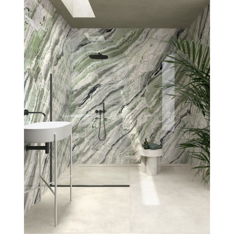 INFINITO 2.0 RIVER JADE POLISHED BOOKMATCH B 163X324 - FONDOVALLE INF2520 CERAMICA FONDOVALLE - 1