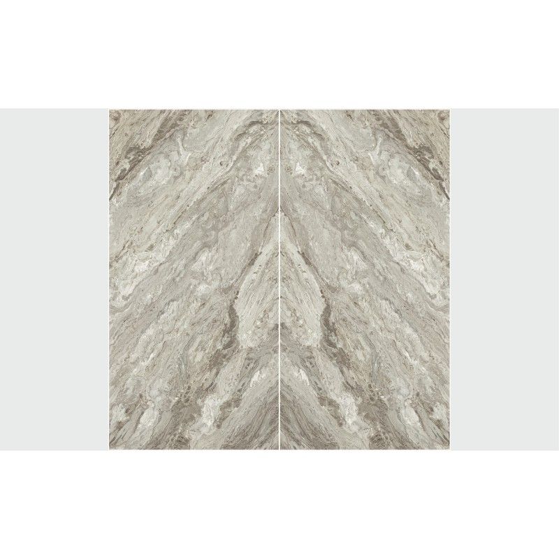 INFINITO 2.0 CLIFF WHITE 3D TEXTURE BOOKMATCH B 163X324 - FONDOVALLE INF2525 CERAMICA FONDOVALLE - 1