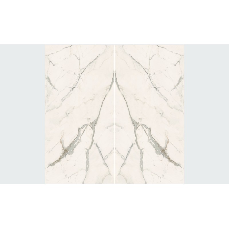 INFINITO 2.0 CALACATTA LIGHT POLISHED BOOKMATCH A 163X324 - FONDOVALLE INF1360 CERAMICA FONDOVALLE - 1