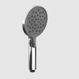 BATH-SHOWER Two-function anti-limescale shower head with wheel selector with black insert GESSI