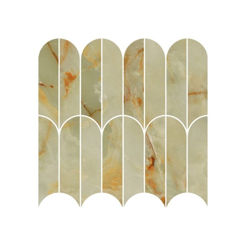 ALLMARBLE 29,8X29,8  ONICE GIADA  MOSAICO  VENTAGLIO  - MARAZZI MPAW MARAZZI  - 1