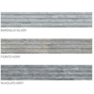 VERSILIA NUVOLATO GREY PLISSE 3D SILKY 18,4X120 DEK - CERAMICHE KEOPE JNL1 CERAMICHE  KEOPE  - 1