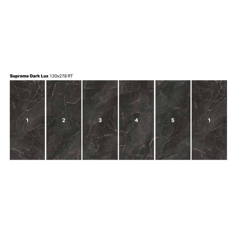PURITY MARBLE 120X278 VEIN MATCHING SUPREME LUX C5 DECORO - SUPERGRES PSKV CERAMICHE SUPERGRES - 1