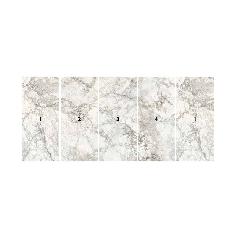 PURITY STYLE 120X278 VEIN MATCHING ARABESCATO SILK C4 DECORO - SUPERGRES PABV CERAMICHE SUPERGRES - 1