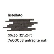 GEOSTONE 30X60 ANTRACITE NATURAL LISTELLATO - SAIME CERAMICHE 7600058 SAIME CERAMICHE - 1