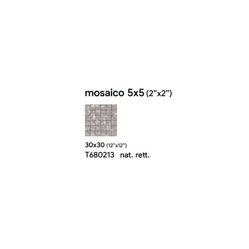 GRESTONE 30X30 GREY NATURALE MOSAICO 3 6 - SAIME CERAMICHE T680213 SAIME CERAMICHE - 1