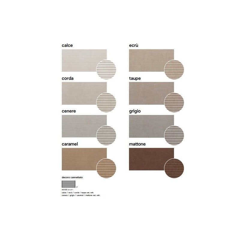 MATERIA 60X120 CENERE CANNETTATO SQ - SAIME CERAMICHE 8690187 SAIME CERAMICHE - 1