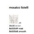 ROYAL 30X30 WHITE MAT MOSAIC LISTELLI - SAIME CERAMICHE 8600549 SAIME CERAMICHE - 1