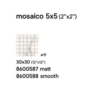 ROYAL 30X30 WHITE SMOOTH MOSAIQUE 3 - SAIME CERAMICHE 8600588 SAIME CERAMICHE - 1