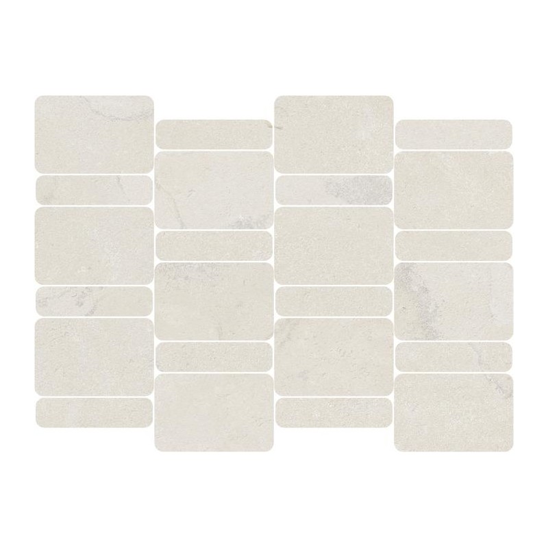 STONEPLAY 29x39 cm  CLIFF BIANCO MOSAICO  DOMINO - RAGNO RD07 RAGNO  - 1