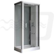 BOX DOCCIA ANGOLARE KIRA MULTIFUNZIONE 90x90 SAMO GLASS IDROMASSAGGIO - 1