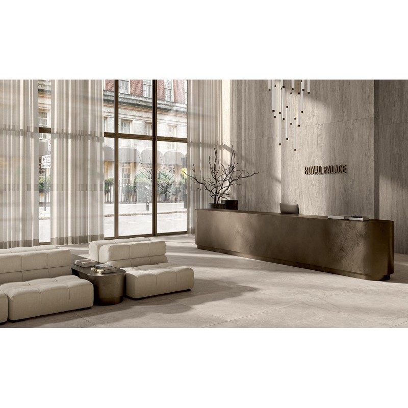 ROYAL TRAVERTINO NAVONA VEIN HONED 3D TEXTURE 120x278 6 mm - ROT186 FONDOVALLE CERAMICA FONDOVALLE - 1