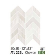 ATELIER CHEVRON CRYSTAL DOLOMIA 30X30 POLIERT - NOVABELL ATL223L NOVABELL - 1