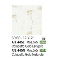 ATELIER MOSAIQUE 5X5 CALACATTA GOLD NATUREL - NOVABELL ATL445N NOVABELL - 1
