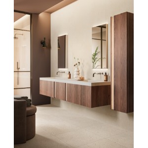 Badezimmerschrank BATHMOOD CLASSY 01 Monoblock mit integriertem Waschbecken und Kommode in Holzoptik MIRAGE MIRAGE BATHMOOD - 4