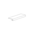 Inclusioni Soave Ecrù GRADONE 33X120 costa retta Bocciardato 12mm - GIGACER 12INCCSGR120ECRUBOC GIGACER - 1