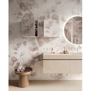 Armoire de toilette BATHMOOD FUN Meuble haut laqué mat avec façade en grès cérame MIRAGE MIRAGE BATHMOOD - 4