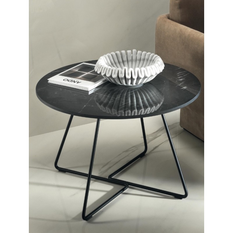 Tableau HABITAT TABLES CONTATTO B Table d'appoint avec plateau circulaire ATLAS CONCORDE