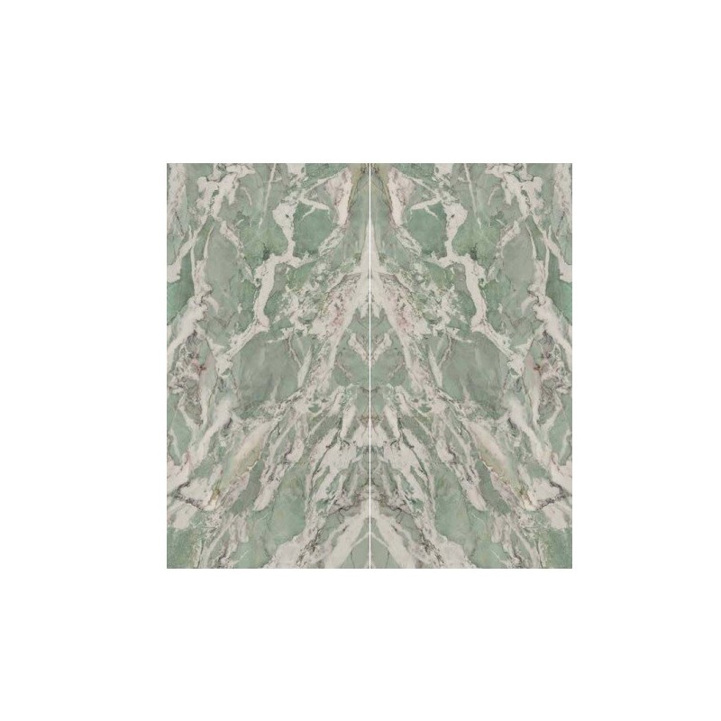 Infinito 2.0 TIFFANY GREEN LUCIDA BOOKMATCH B 163x324 - CERAMICA FONDOVALLE INF3262 CERAMICA FONDOVALLE - 1
