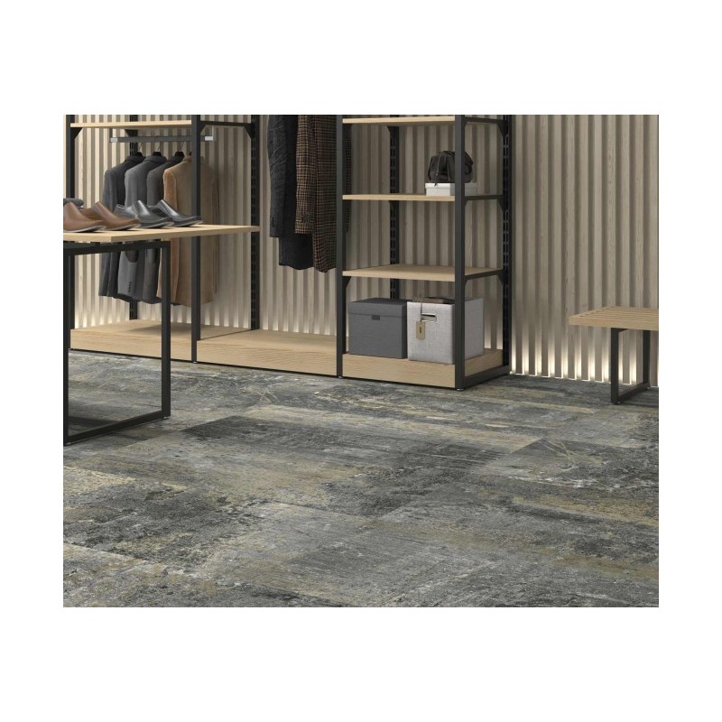 EROSION GRAPHITE LAPPED 59,55X59,55 - APAVISA 8431940461378 APAVISA - 1